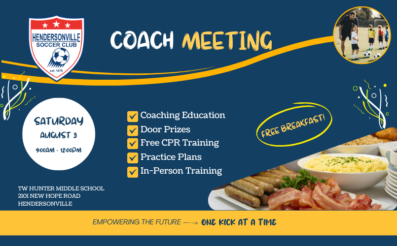 Coach Meeting 8/3 - 9am - 12pm TW Hunter MS